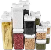 Kitchen Cereal Containers Storage Food Containers & Cereal Dispenser Lids 14PACK