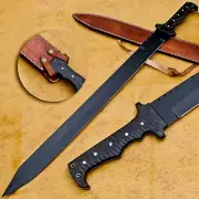 CUSTOM HANDMADE STEEL 1095 STEEL HIGH CARBON STEEL FULL TANG HANDLE MICARTA