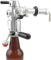 Beer Tap De-foaming Filler Manual Beer Bottle Filler Tap Defoamer Swing Top Glass Bottle Fillling Remove Foam Beer Keg Tower Filler Machine