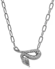 Samuel B. 18K & Silver Snake Necklace