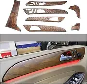 12 Color Interior Atmosphere Lamp Instrument Four Door Trim Panel Compatible with Mercedes Benz GLE/GLS/GL Class W166 2012-2019(16-19,Carbon Fibre)
