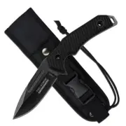 Tac-force 9 Inch Fixed Blade Tactical Fixed Blade Knife W Sheath #tfe-fix006-bk