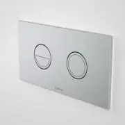 Caroma Invisi Series II® Round Dual Flush Plate & Buttons - Satin Chrome