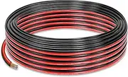 UCINNOVATE 14 AWG Electrical Wire, Flexible 100FT (50FT Red + 50FT Black) 14/2 Gauge Red Black Cable Hookup Electrical Wire LED Strips Extension Wire 12V 24V DC, 14AWG Speaker Cable Cord LED Lamp Cord