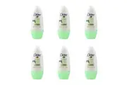 6x Dove 50ml Antiperspirant Deodorant Roll On Go Fresh Cucumber & Green Tea