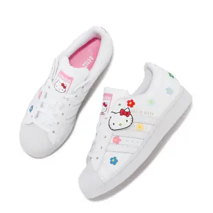 adidas 休閒鞋 Superstar J Hello Kitty 白 彩色 愛迪達 女鞋 大童 ACS ID7279