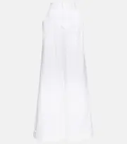 [Ann Demeulemeester] Ann Demeulemeester Dorothee wide-leg cotton canvas pants AU 14 white
