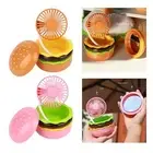 Cute Mini Hamburger Desk Fan Personal Desk Fan Compact and Quiet Mini Portable
