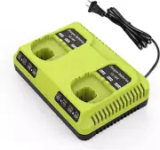 Replacement 2Ports P117 Dual Chemistry 18V Battery Charger for Ryobi 18V Battery