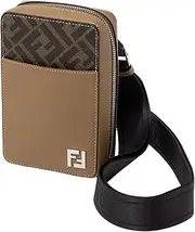 [FENDI] 7AS239AFF2 FF ZUKKA Men's Shoulder Bag, SAND + TBMR+P, SAND+TBMR+P, Free Size