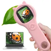 Portable Handheld Magnifying Glass for Kids Mini Microscope Educational Toy