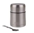 Oasis Stainless Steel Vacuum Insulated Food Container 600ml w/ Spoon Silver