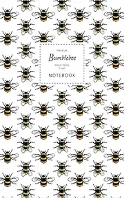 Bumblebee Notebook - Ruled Pages - 5x8 - Premium: (White Edition) Fun notebook 96 ruled/lined pages (5x8 inches / 12.7x20.3cm / Junior Legal Pad / Nearly A5)