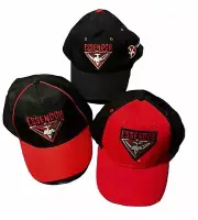 3 x Essendon Bombers 2012 2014 2017 Members HAT CAP AFL Vintage