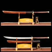 1095 High Carbon Steel Rosewood Chinese Han Dynasty Dao 斩马刀 Naginata Sharp
