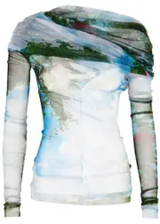 Christopher Esber Lucid Veiled Printed Silk top - Multicoloured - 12 (UK12 / M) 12 (UK12 / M)