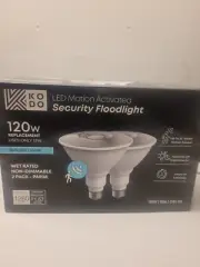 KODO LED Motion Activated Security Floodlight 120W Replacement Bulbs. 2 pack