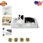 Calming Orthopedic Dog Sofa Bed - Plush & Waterproof for Large Dogs, Misty Grey