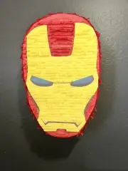 Iron Man Helmet | Hand Made Medium Size Piñata 17" | Birthday Party Pinata
