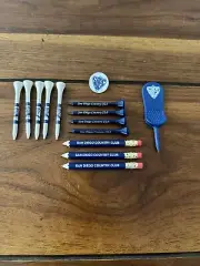 San Diego Country Club Golf Kit | Ball Marker | Tees | Divot Tool