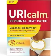 Uricalm Personal Heat Patch, Soothes Discomfort in Urinary Tract and Pelvic Areas, Up to 12 Hours of Warmth, Ultra-Thin One-Time Use, 3 Count