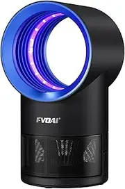 FVOAI Fruit Fly Trap for Indoors, Fly Traps Indoor for Home Gnat Traps House Indoor, Bugs Trap with Time Setting, 10 Sticky Glue Boards Black