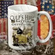 Culp's Hill Battle of Gettysburg 15-ounce American Civil War themed coffee mug