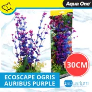Aqua One Ecoscape Ogris Auribus Purple Plastic Plant 30cm - Large (28398)
