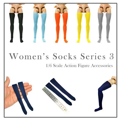 1/6 Scale HOT Women's High Stocking Socks 1 pair 12" Figure PHICEN TBLeague TOYS