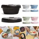 Rectangle Grid Food Containers Folding Bento Box Lunch Box for Kids