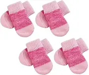 ibasenice 2Sets Lovely Non Slip Pet Socks Comfortable Elastic Slip Cats for Breeds from Cold Dirt
