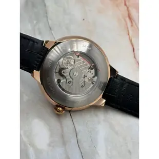 KNORVS卡諾威斯 機械錶 日月星辰/玫瑰金框/真皮錶帶