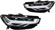 Head Lamp Compatible For Audi A6 C7 LED Headlight 2012-2015 Headlights A6 C7 DRL Turn Signal High Beam Angel Eye Projector Lens