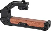 Camera Top Handle, Lightweight Cold Shoe Top Handle, Aluminum Camera Cages Handles with 1/4in 3/8in Threads and 3 Cold Shoes