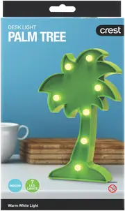Crest Novelty Desktop Palm Tree Light