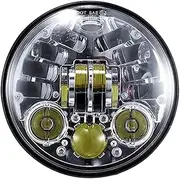 Motorcycle Headlight DOT Approved 5.75 Inch 45W LED DRL Black Headlight Motorcycle Projector For Motobike For Sportster C