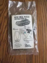 Vintage Tandy Mini Inca Moccasin Purse Craft Kit Sealed NOS