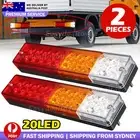2x Trailer lights 20 LED STOP TAIL INDICATOR TRUCK CAMPER LIGHT UTE 4WD 12V
