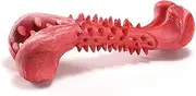 Dog Toys for Aggressive Chewers Rubber Teething Stick Durable Pet Supplies for Medium and Large Dogs Tooth Cleaning cleaning expends energy grinding teeth (Color : Red)