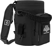 NATURE PIONEOR 32 64 128oz Tactical Water Bottle Pouch, Multi-Function Tactical Water Bottle Bag with Adjustable Shoulder Strap, Half/One Gallon Molle Strap Carrier Holder