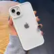 超火白色磨砂新款13蘋果12手機殼高級感撞色適用iPhone14磨砂透明保護套11promax/7/x