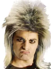 Fun World Men's Blonde Rockin 80S Wig