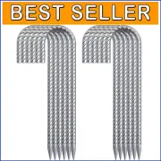 Multi-Use 12" Heavy Duty Rebar Stakes - Secure Your Tent, Trampoline & Dog Fence