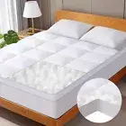 Extra Thick Mattress Pad Down Alternative Pillowtop Matress Topper Deep Pocket
