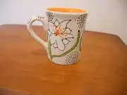 Handmade Art Pottery Large Porcelain Mug Signed SUSAN J. SCHADER