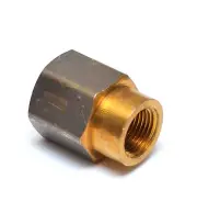 Female Pipe Reducer 1/2" to 3/8" Npt Adapter Coupler Brass Fitting Water Oil Gas