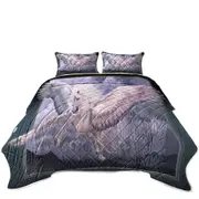 Fantasy Art Taking Flight Magical Flying Horse Pegasus Coverlet