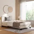 King Single Size Bed Frame Mattress Base Platform Textured Bedhead Plywood Slats