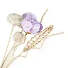 7Pcs Artificial Purple Flower Rattan Reed Stick Fragrance Diffuser No Fire Aroma