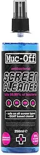 Muc-Off Screen Cleaner, 250ml - Screen Cleaner Spray for Phone, Laptop, Computer Monitor, Tablet - Antibacterial Device Cleaner for Electronics